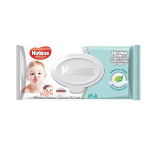 Imagem de Toalha umedecida infantil huggies one & done | com 48 unidades