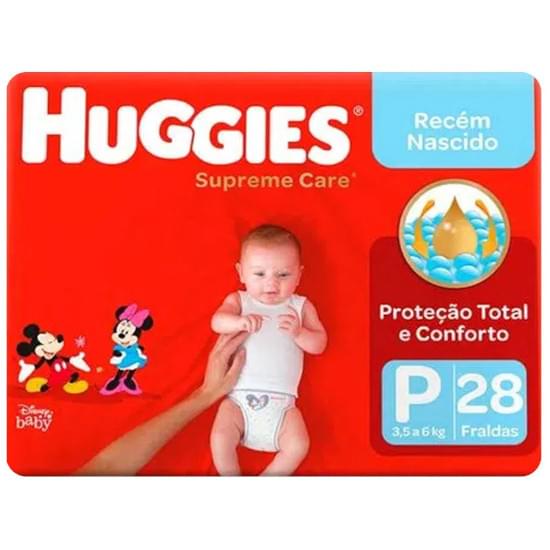 Imagem de Fralda infantil huggies supreme care tamanho p jumbo | com 28 unidades