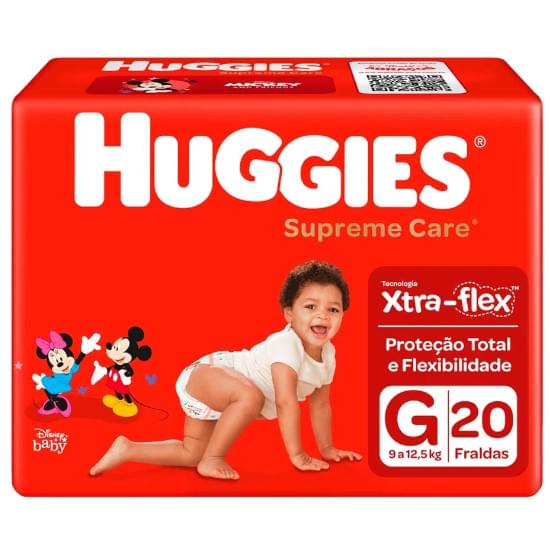 Imagem de Fralda infantil huggies supreme care tamanho g jumbo | com 20 unidades