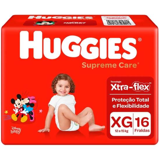 Imagem de Fralda descartável infantil huggies supreme care xg jumbo | com 16 unidades