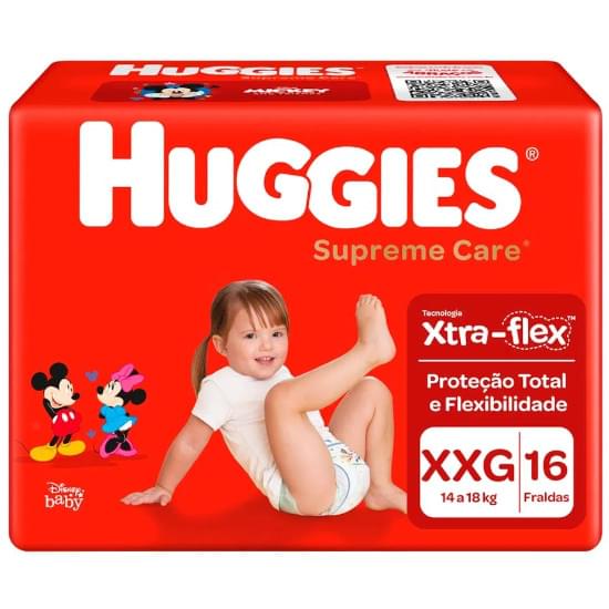 Imagem de Fralda descartável infantil huggies supreme care xxg jumbo | com 16 unidades