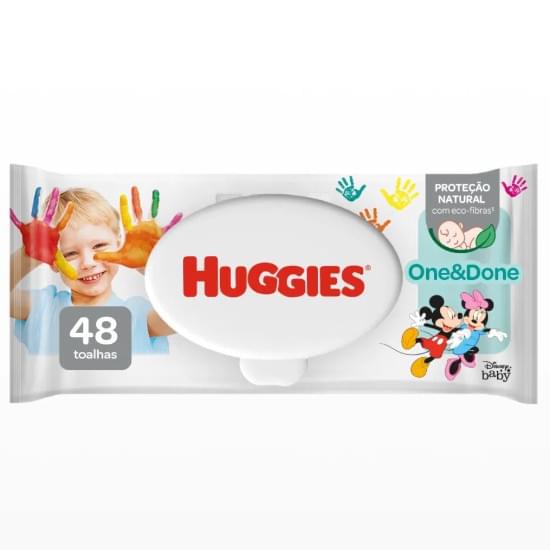 Imagem de Toalha umedecida disney baby huggies one & done | com 48 unidades