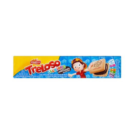 Imagem de Biscoito recheado vitarella treloso clubinho chocolate 130g