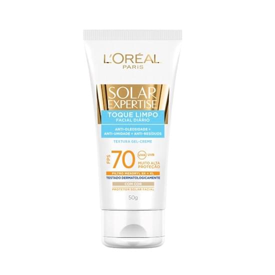 Imagem de Protetor solar facial expertise loreal fps 70 toque limpo 50g