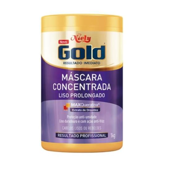 Imagem de Creme para tratamento niely gold máscara concentrada liso pleno agua termal + flor de hibisco 1kg