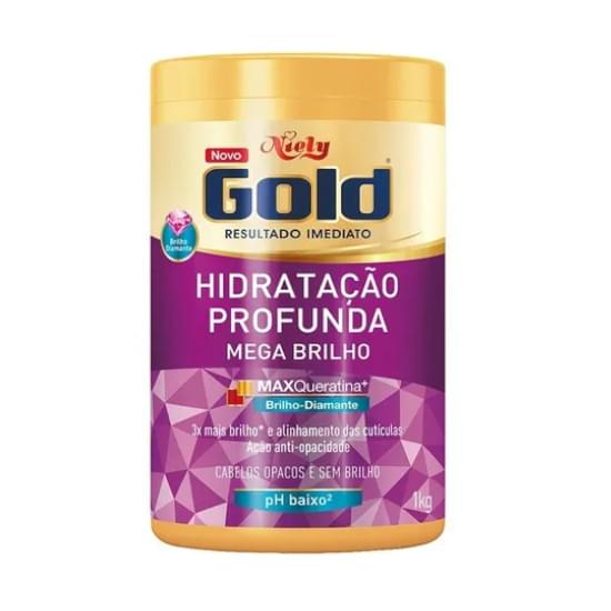 Imagem de Creme para tratamento niely gold brilho absoluto vinagre de maça + oleo de jojoba1kg