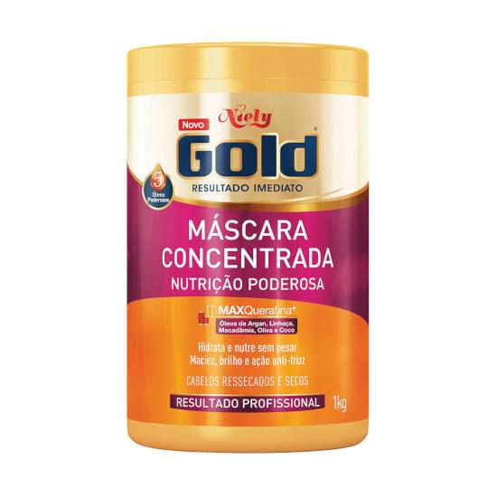 Imagem de Creme para tratamento niely gold nutrição magica oleo de coco + abacate 1kg