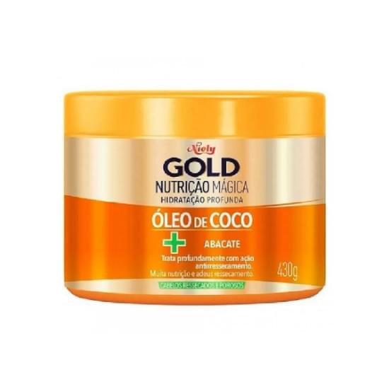 Imagem de Creme para tratamento niely gold nutrição magica oleo de coco + abacate 430g