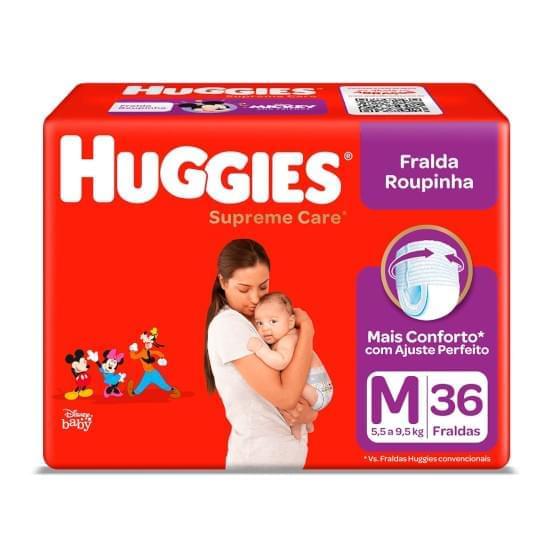 Imagem de Fralda infantil huggies roupinha supreme care tamanho m mega | com 36 unidades