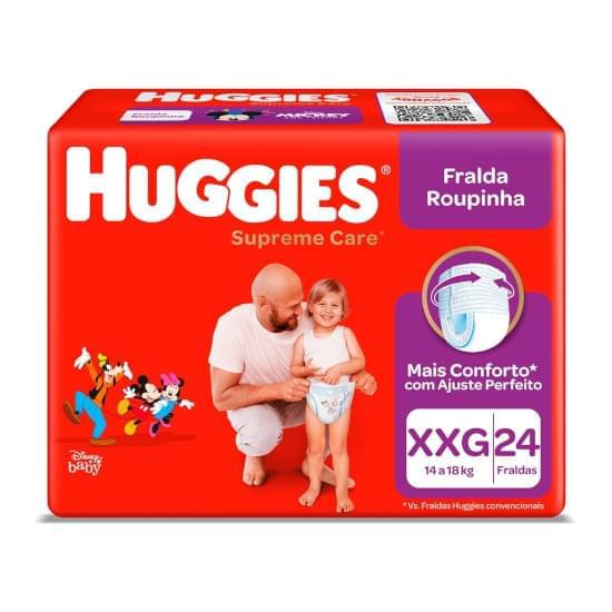 Imagem de Fralda infantil huggies roupinha supreme care tamanho xxg mega | com 24 unidades