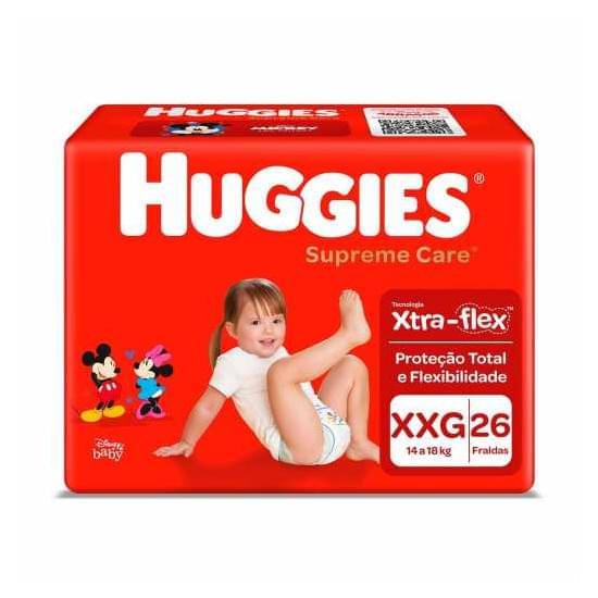 Imagem de Fralda infantil huggies supreme care tamanho xxg mega | com 26 unidades