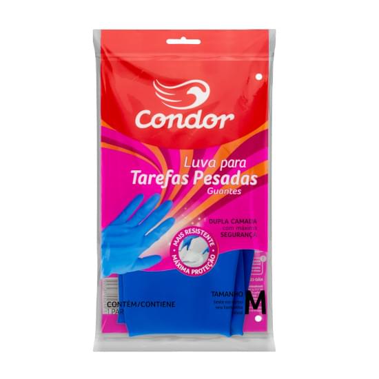 Imagem de Luva para tarefas pesadas azul condor m