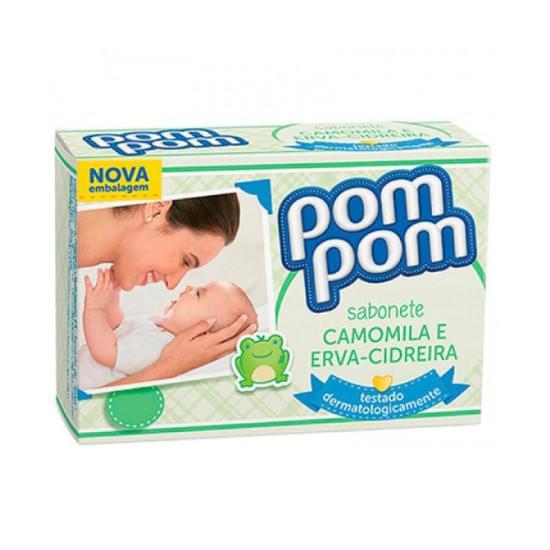 Imagem de Sabonete em barra infantil pom pom camomila e erva cidreira 80g