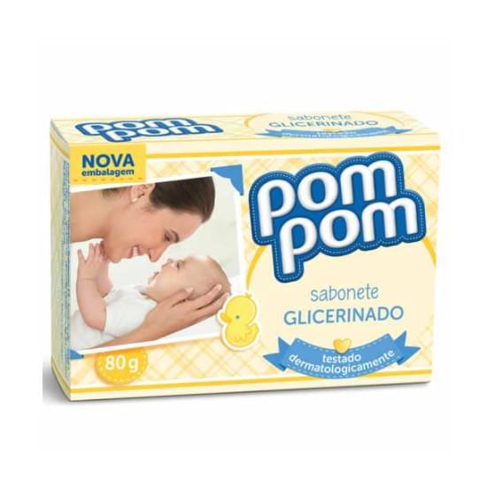 Imagem de Sabonete em barra infantil glicerinado pom pom 70g