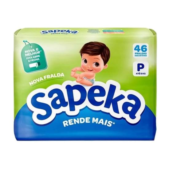 Imagem de Fralda infantil sapeka p mega | com 46 unidades