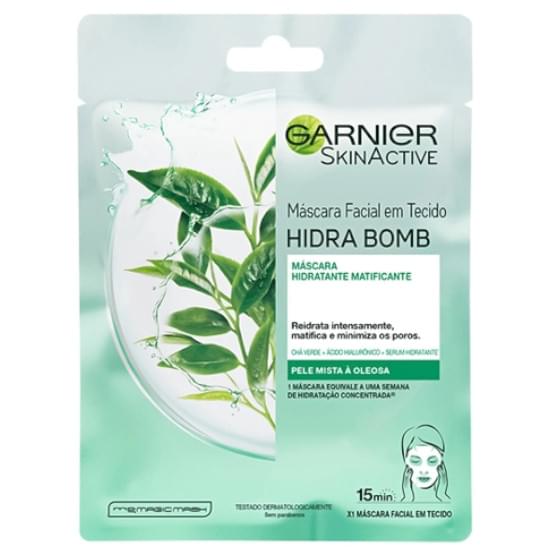 Imagem de Mascara  facial garnier 32g hidra bomb cha verde