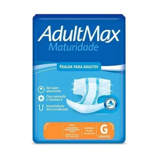 Imagem de Fralda geriátrica adultmax maturidade tamanho g | com 8 unidades