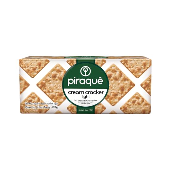 Imagem de Biscoito salgado piraque cream cracker light 200g