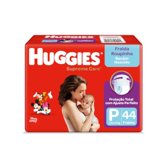 Imagem de Fralda infantil huggies roupinha supreme care tamanho p mega | com 44 unidades