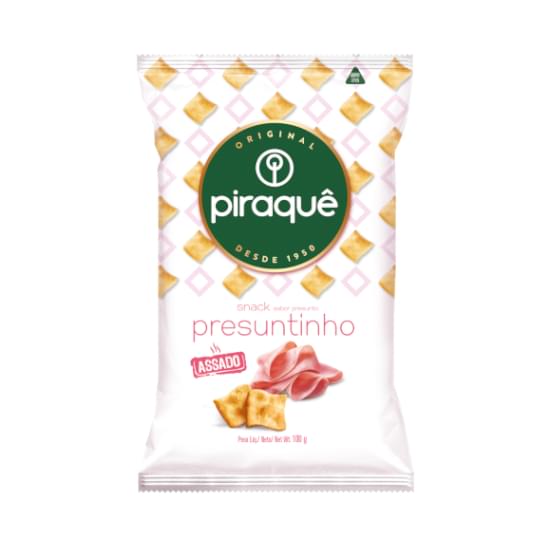 Imagem de Biscoito salgadinho presuntinho piraque 100g