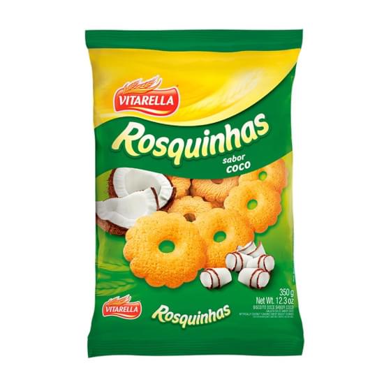 Imagem de Biscoito rosquinha vitarella sabor coco 350g