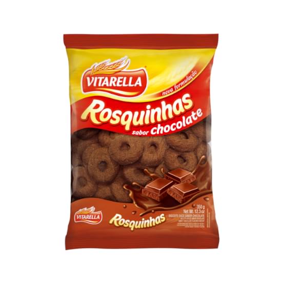 Imagem de Biscoito rosquinha vitarella sabor chocolate 350g