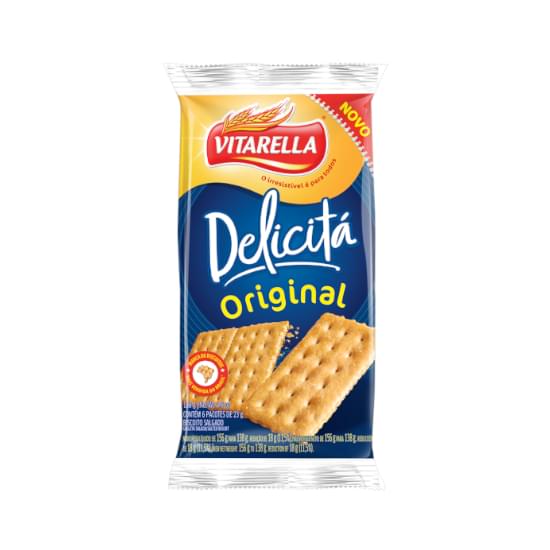 Imagem de Biscoito salgado vitarella delicita original 138g