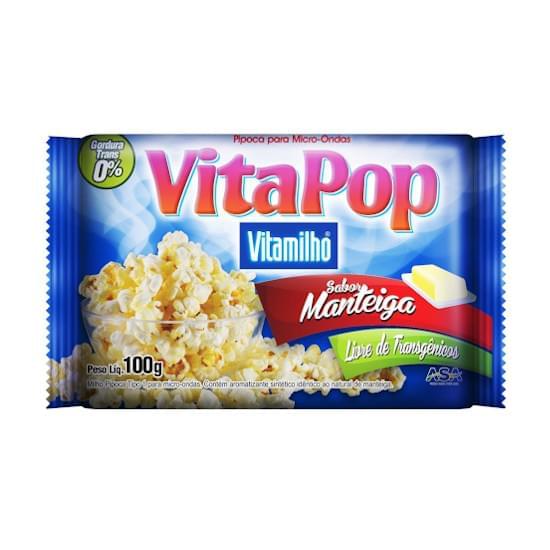 Imagem de Pipoca micro vitamilho 100g vitapop mant