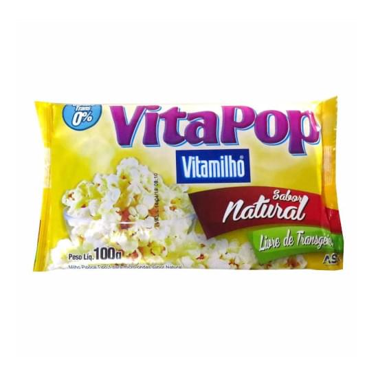 Imagem de Pipoca micro vitamilho 100g vitapop natu