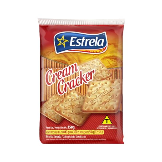 Imagem de Biscoito salgado estrela cream cracker tradicional 350g