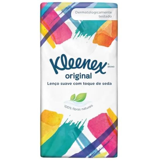 Imagem de Lenço de papel folha tripla kleenex display com 12 pacotes