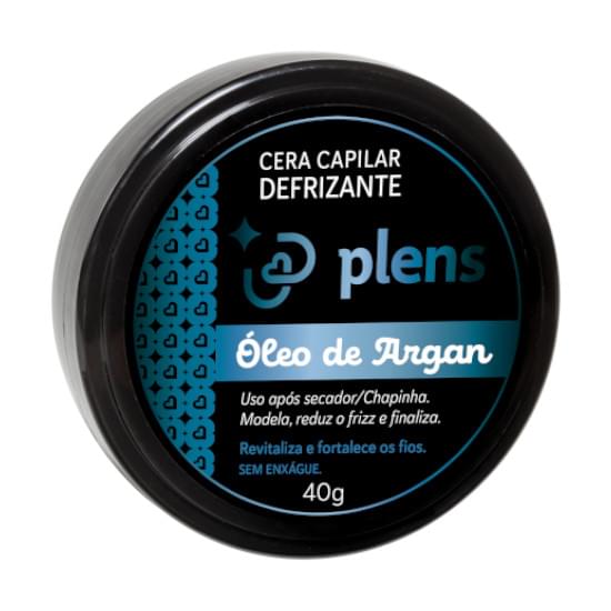 Imagem de Cera finalizadora plens defrizante óleo de argan 40g