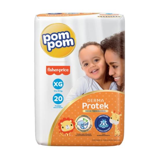 Imagem de Fralda pom pom derma protek jumbo xg c/20