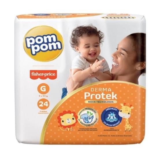 Imagem de Fralda pom pom derma protek jumbo g c/24