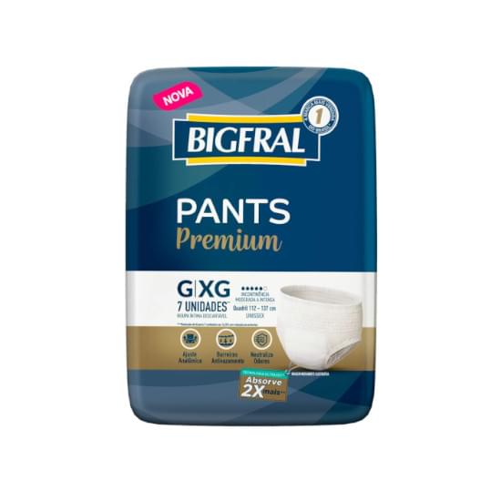 Imagem de Roupa íntima bigfral pants premium tamanho g/xg | com 7 unidades