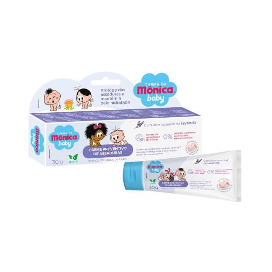 Imagem de Creme preventivo de assaduras turma da mônica baby branco com óxido de zinco 30g