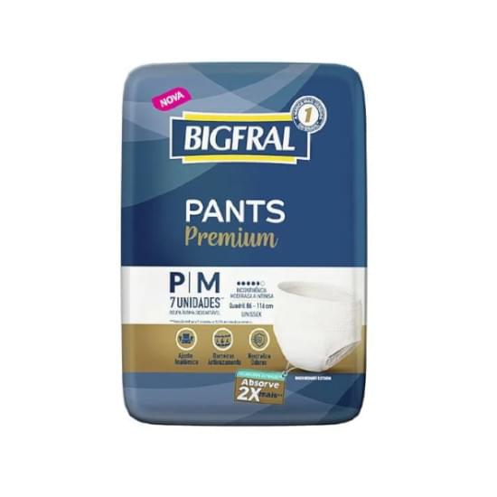 Imagem de Roupa íntima bigfral pants premium tamanho p/m | com 07 unidades