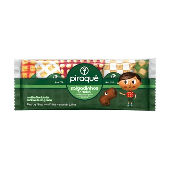 Imagem de Biscoito salgadinho sortido piraque 175g