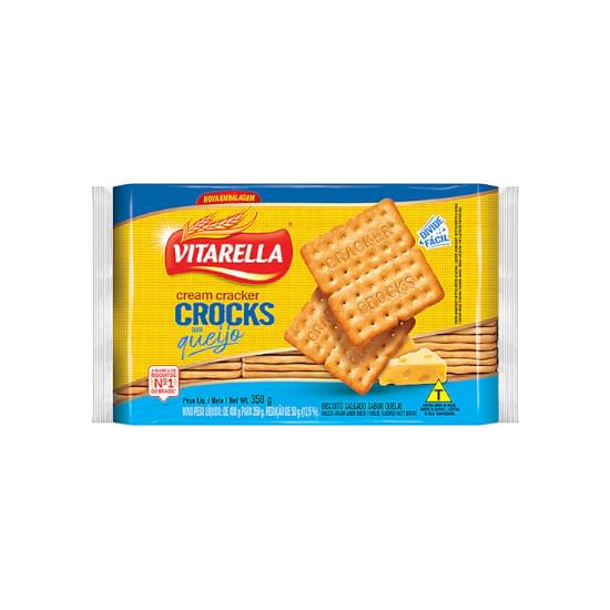 Imagem de Biscoito salgado vitarella crocks queijo 350g