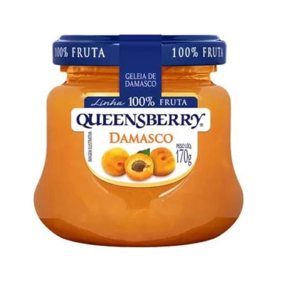 Imagem de Geleia queensberry 100%  fruta damasco vidro 170g