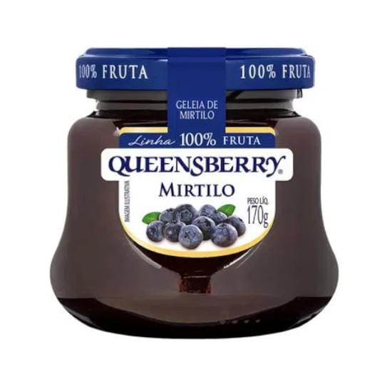 Imagem de Geleia queensberry 100%  fruta mirtilo vidro 170g