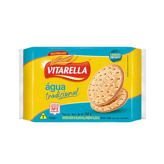 Imagem de Biscoito água cream cracker tradicional vitarella 350g