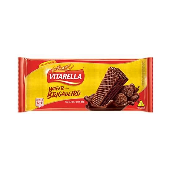 Imagem de Biscoito wafer vitarella brigadeiro 80g