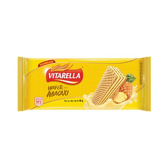 Imagem de Biscoito wafer recheio abacaxi vitarella 80g