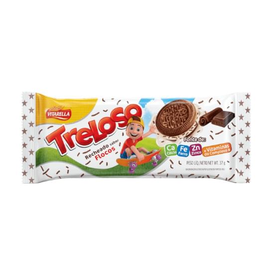 Imagem de Biscoito recheio flocos vitarella treloso 37g