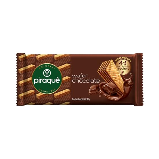 Imagem de Biscoito wafer recheio chocolate piraquê 100g