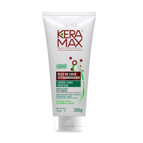 Imagem de Skafe creme para pentear keramax óleo de coco extraordinario 200g (vegano)