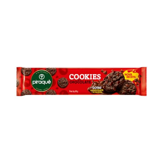 Imagem de Biscoito cookie chocolate piraquê pacote 80g