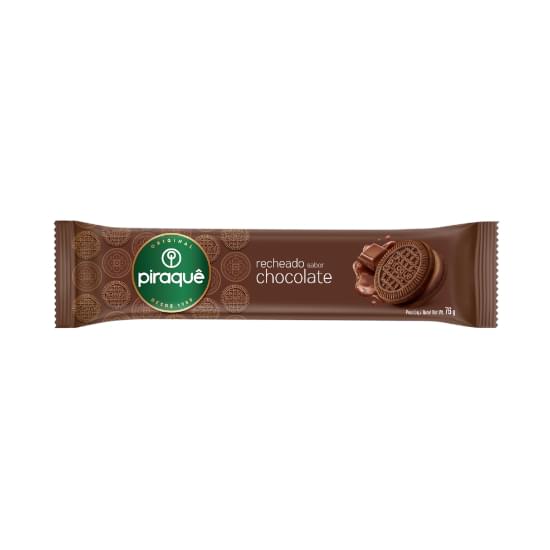 Imagem de Biscoito recheado piraque chocolate 76g