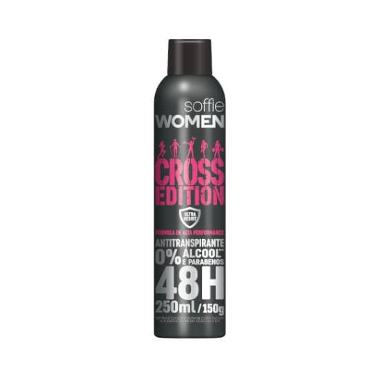 Imagem de Desodorante antitranspirante soffie women cross edition aerosol 250ml/150g